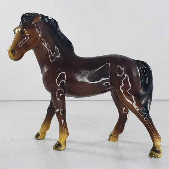 Mortens Studio Horse Pony Bay Brown Figurine Mid Century 1950s - Picture 1 of 9